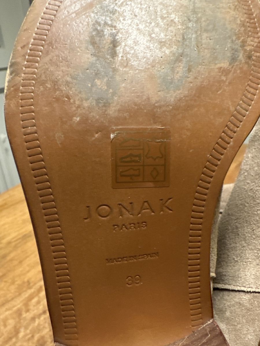 Jonak Scarpe da donna: Jonak Wildlederstiefel Grösse 39, beige – Usato da Fribourg venduto da Flojo79 2