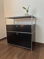 Sideboard / Kommode im USM-Stil  Schwarz/Chrom