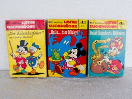 LUSTIGE TASCHENBÜCHER Walt Disney die ersten 3 Ausgaben