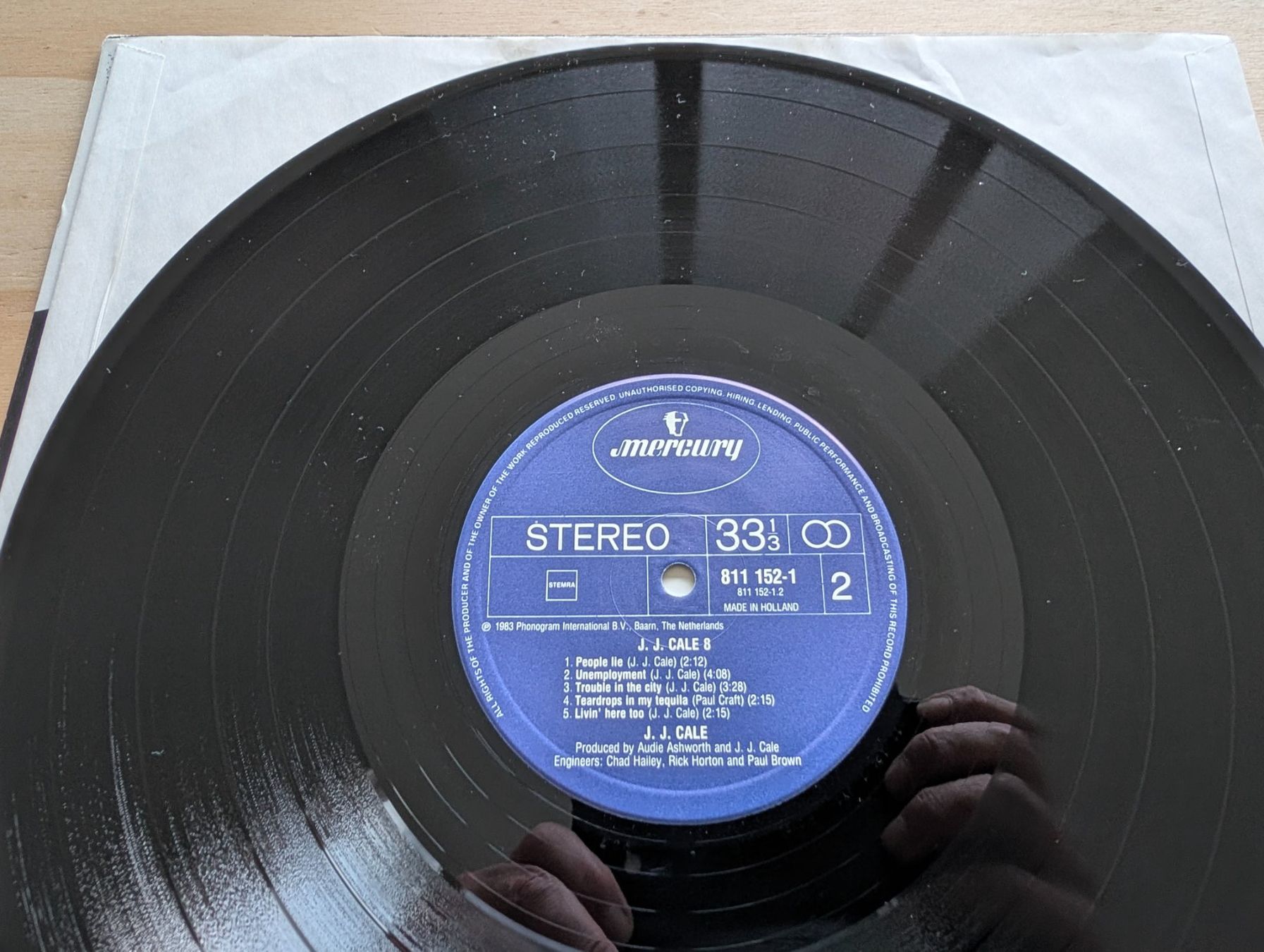 Dischi in vinile: J.J. Cale – #8    NL 83 – Usato da Ebikon venduto da kisuM 7