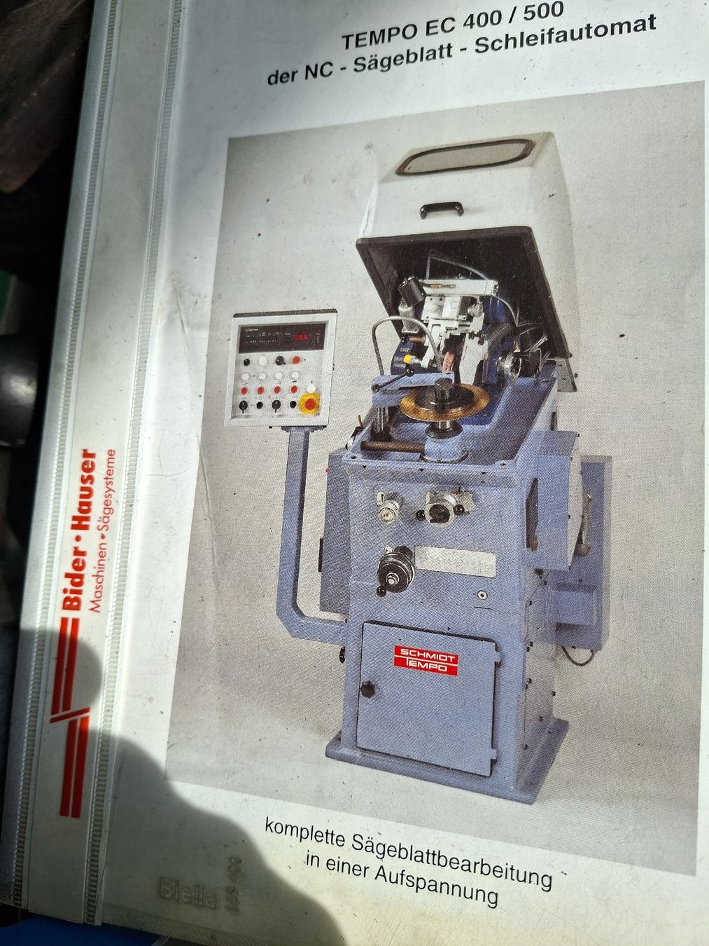 Tutte le macchine: Schmidt Tempo EC 400/500 Sägeblattschleifautomat – Usato da Grossdietwil venduto da hufi10 8