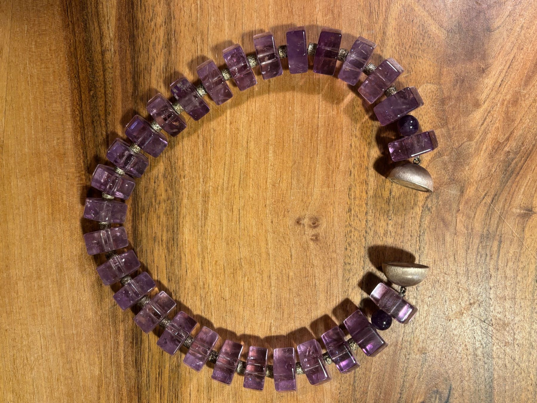 Bracciali & Braccialetti: Collier "Amethyst" mit Magnetverschluss Silber – Usato da Würenlos venduto da Rekalo 1