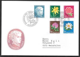 FDC Pro Juventute Serie 1964 J205 - J209 ET Bern 1.12.1964