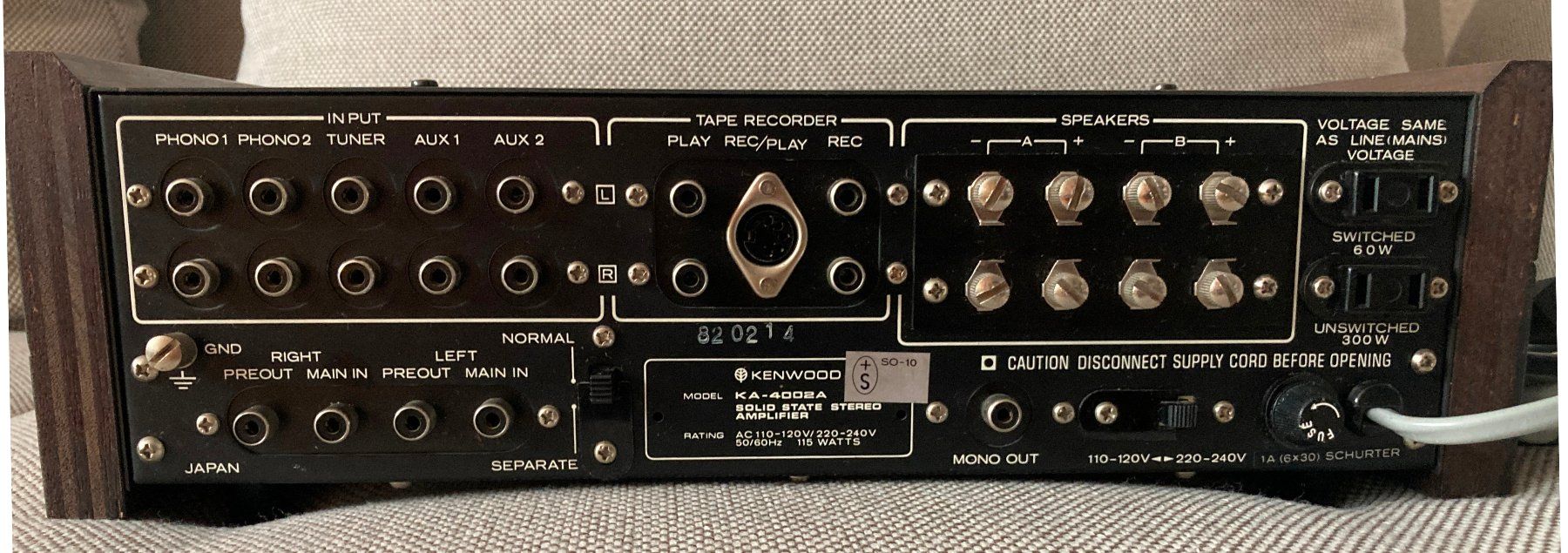 Kenwood Verstärker: Kenwood KA-4002A Solid State Stereo Amplifier – Gebraucht aus Fribourg von rogerbd 2