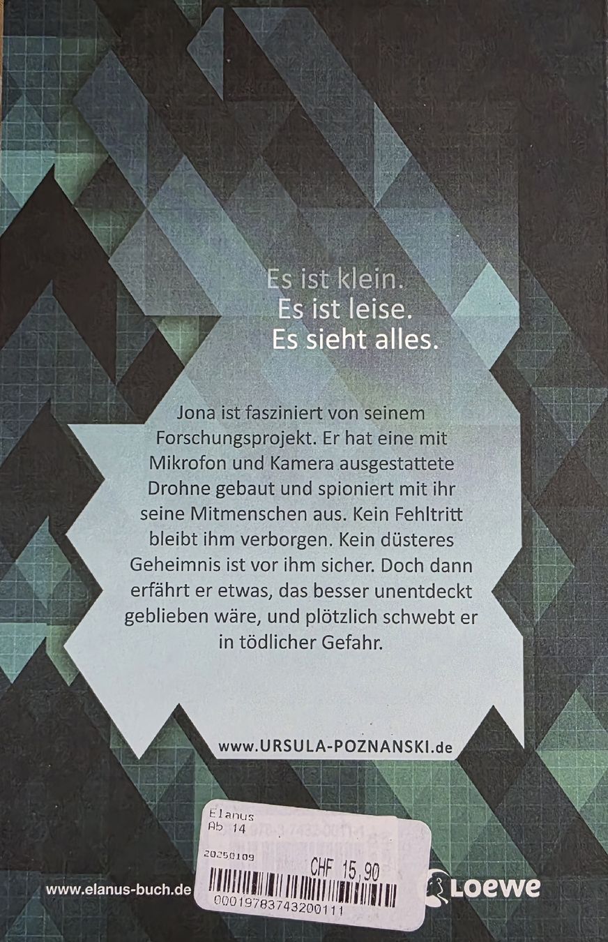 Libri: Buch "Elanus" von Ursula Poznanski  – Usato da Malans GR venduto da Pat800 1