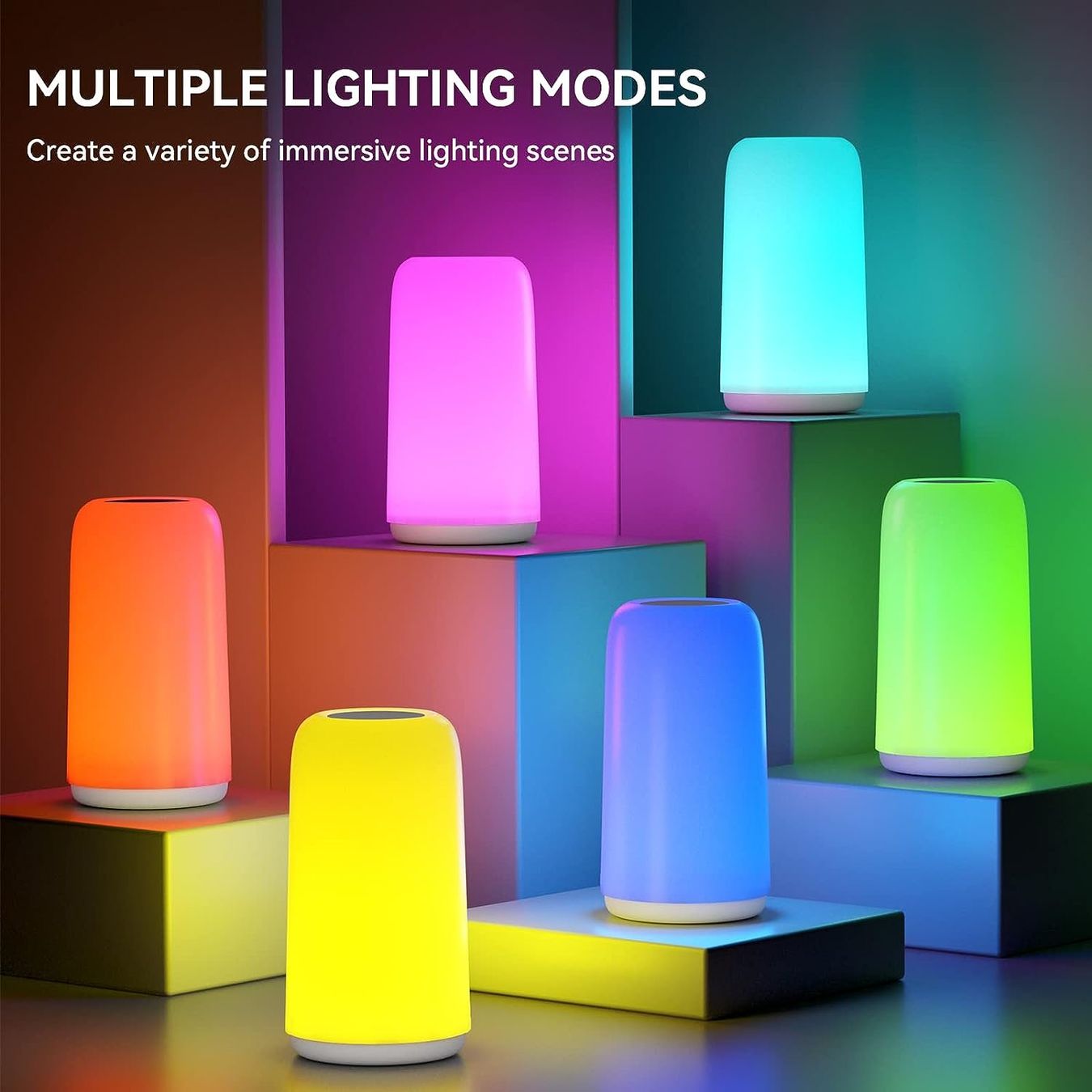 Lampade: LED Nachttischlampe Touch dimmbar mit RGB – Nuovo e nell'imballaggio originale da Nuglar venduto da SaleRitter