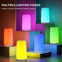 LED Nachttischlampe Touch dimmbar mit RGB