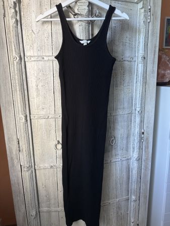 H&M Kleid schwarz gerippt Grösse M guter Zustand