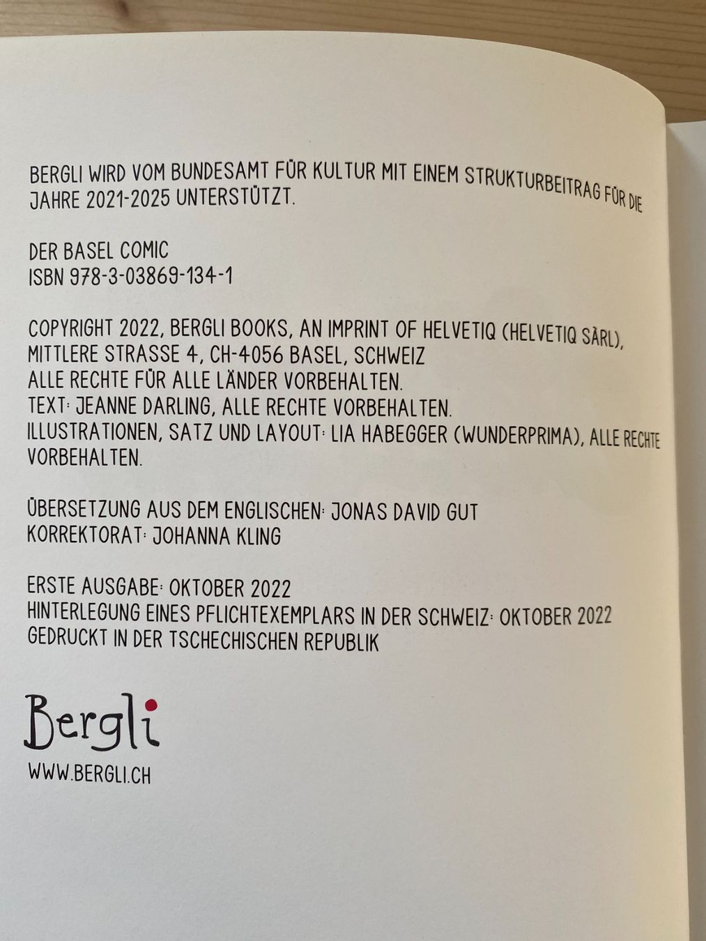 Fumetti: BASEL - DER COMIC von Jeanne Darling & Lia Habegger – Usato da Blauen venduto da Baggi 2