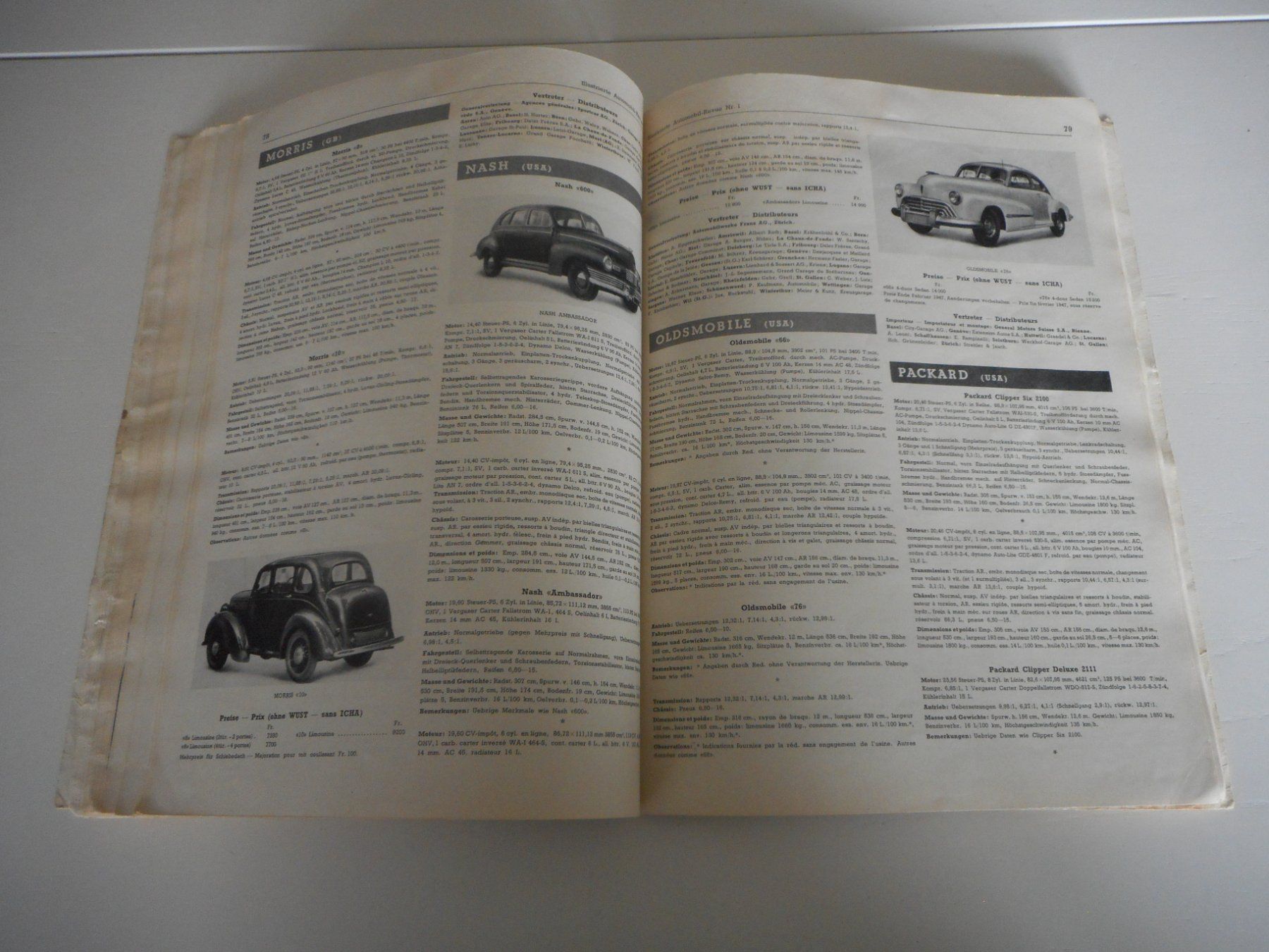 Libri: Automobil Revue 1947 Orginal – Usato da Cham venduto da Paniniworld 8