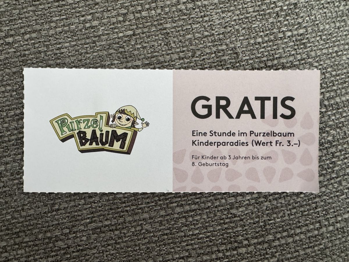 Gutscheine: Purzelbaum Kinderparadies | Zugerland – Neu und originalverpackt aus Sins von sum_lv6d