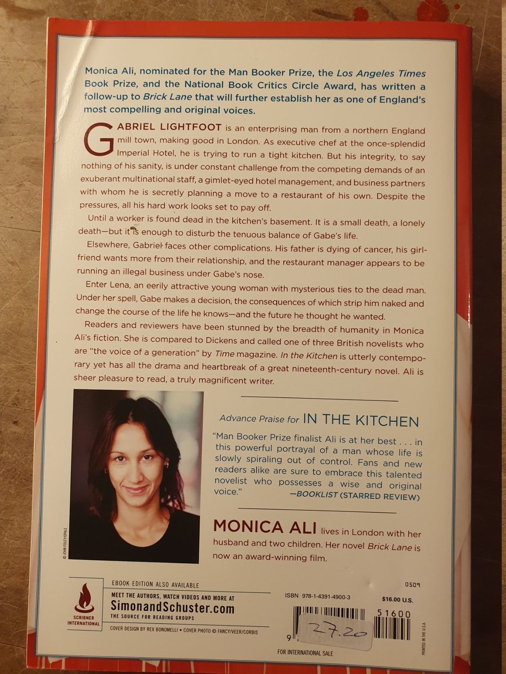 Libri: In The Kitchen - Monica Ali – Usato da Zürich venduto da loosebone 4