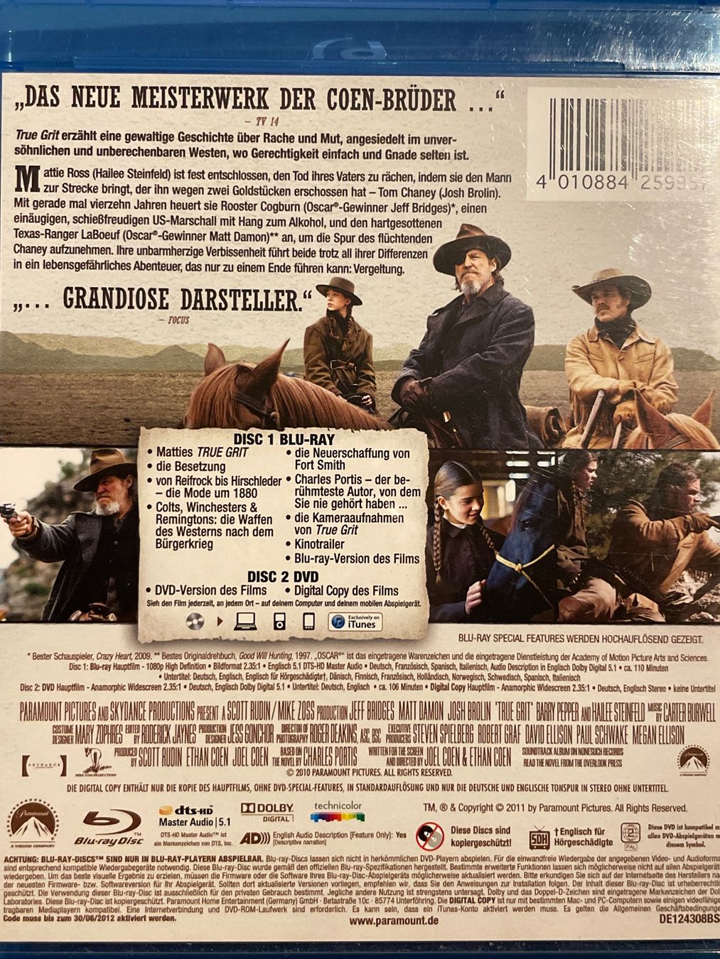 Tous les DVDs: True Grit  (2010) – D'occasion à Waldenburg par Gonzo8 1