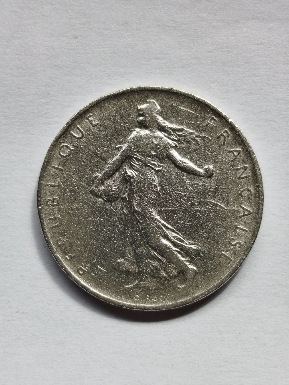 Alle Münzen: 1 FRANC SEMEUSE 1960, GRAND 0 – Gebraucht aus Wettingen von Colorup 1
