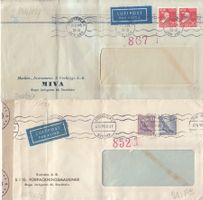 Zensurpost Schweden (Schweiz), 1944, 2 Briefe