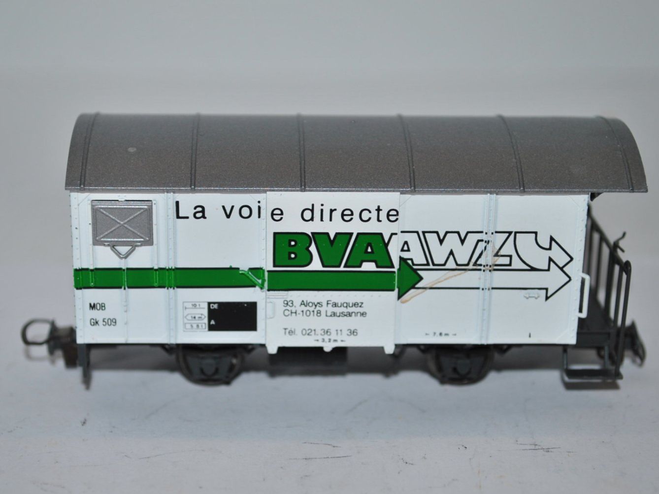 Bemo Modelleisenbahnen: Bemo Güterwagen MOB (MMT019) – Gebraucht aus Aarwangen von Bahnsupport