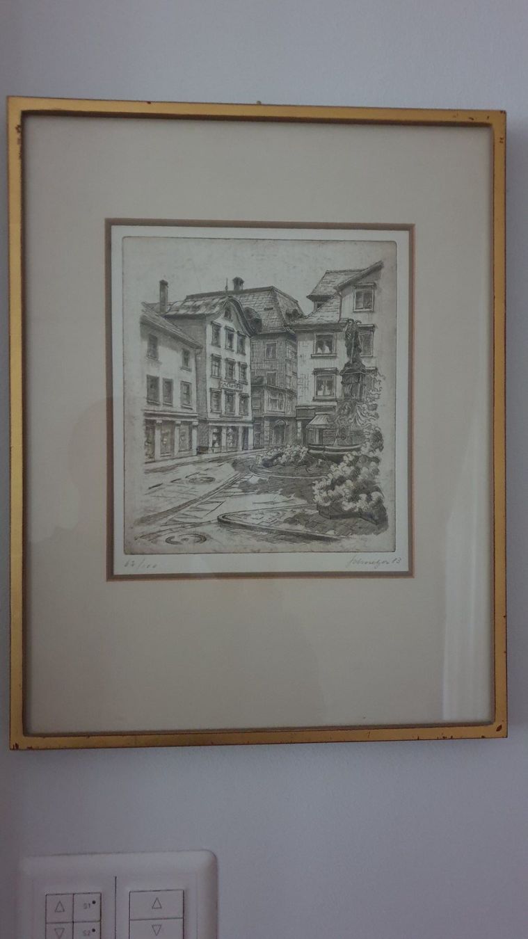 Grafica & Litografie: Rorschach. Jakobsbrunnen. Lithografie. – Usato da Goldach venduto da armando_r 1