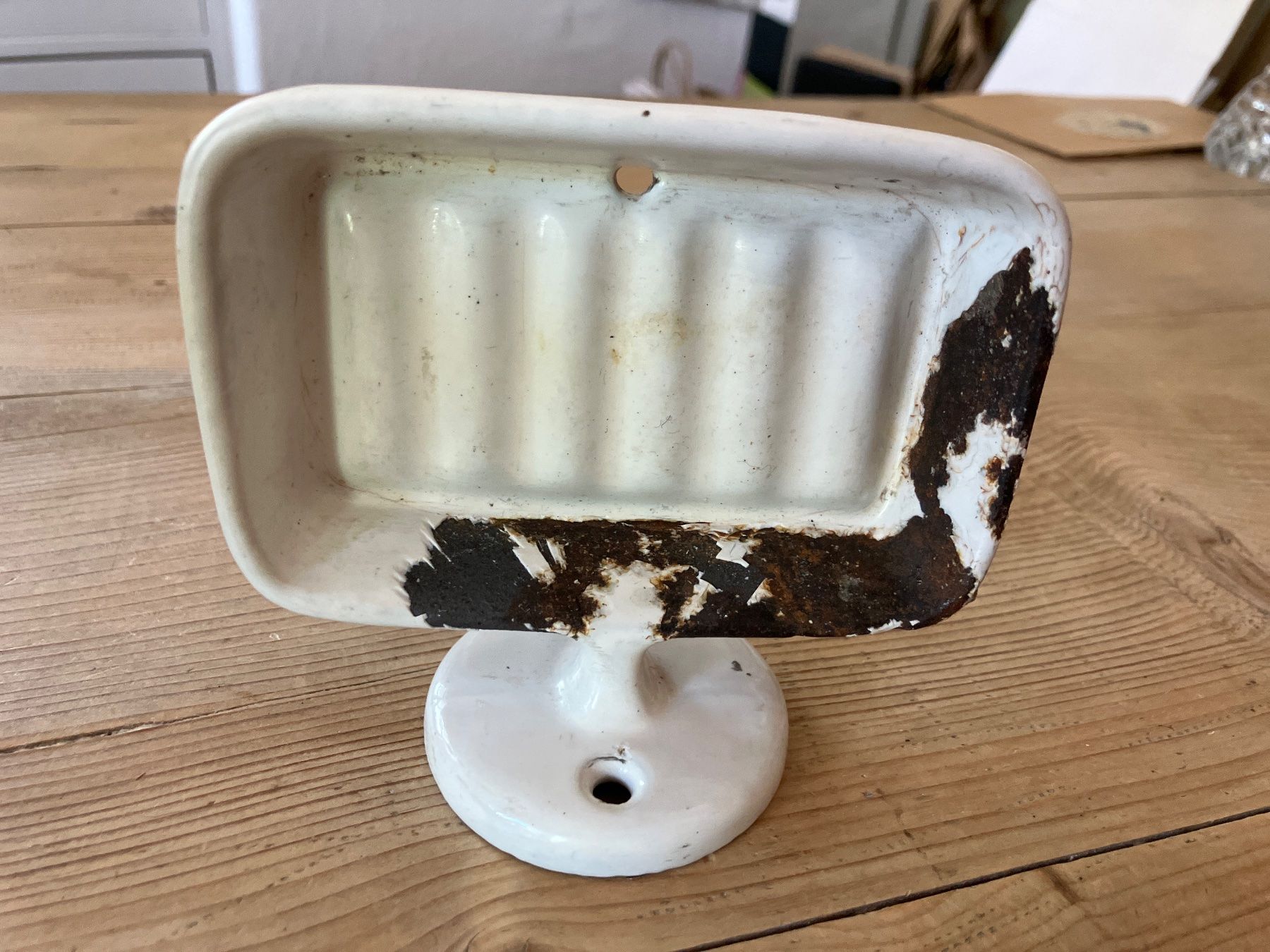 Seifenschalen: Seifenschale - Emaille - Antik - Vintage – Gebraucht aus Winterthur von pompea 4