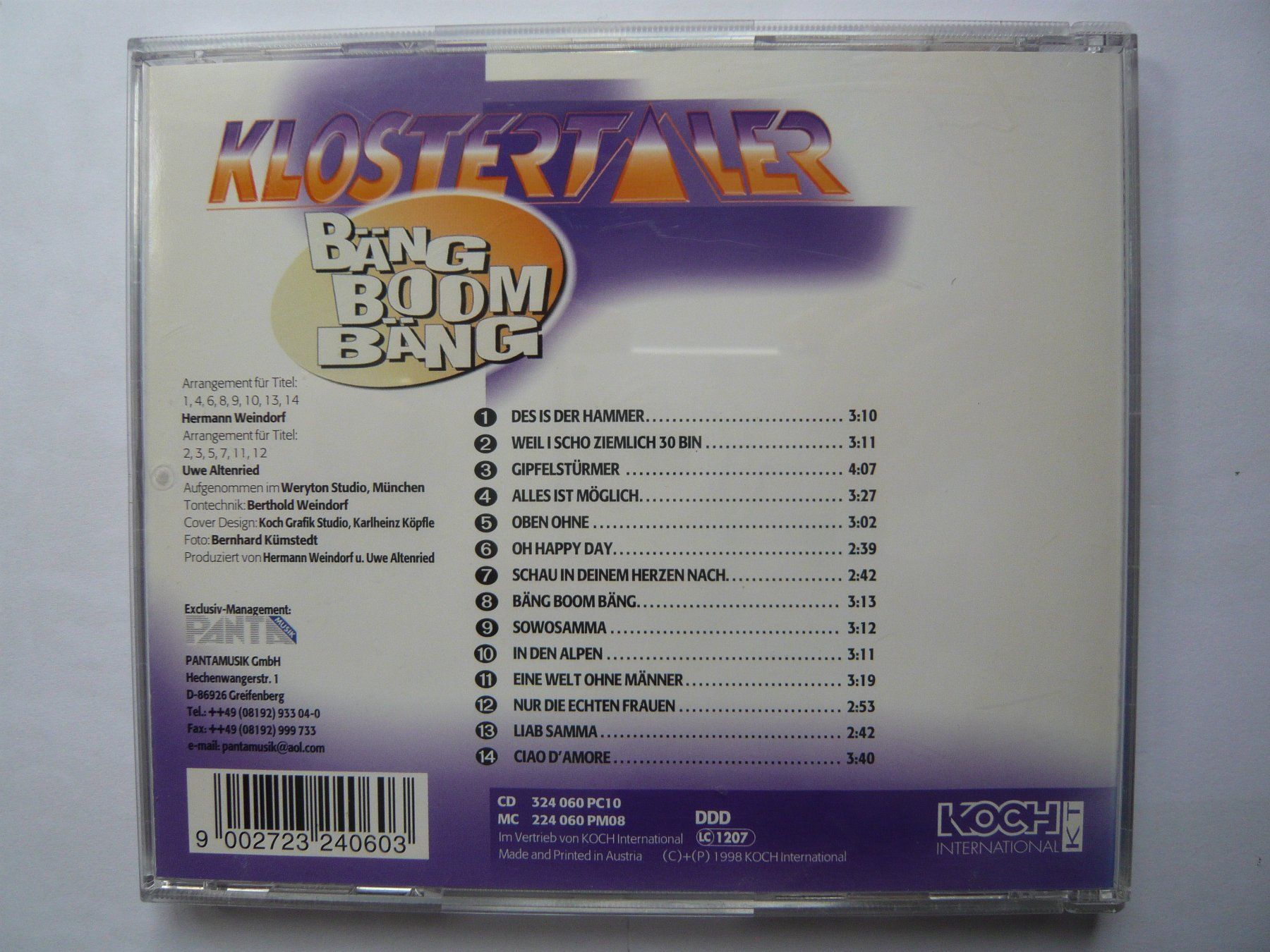 CDs: KLOSTERTALER BÄNG BOOM BÄNG – Gebraucht aus Winterthur von Cajun 1