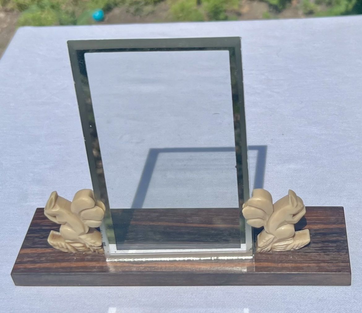 Cornici: Cadre Art Déco palissandre, verre biseauté, ébonite – Usato da Genève venduto da DELIRBEADS