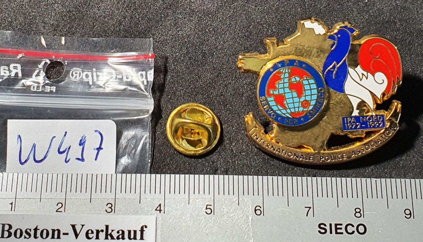W497 - Pin IPA Nord 1972 - 1992 Int. Polizei Police Servo (Gebraucht ...