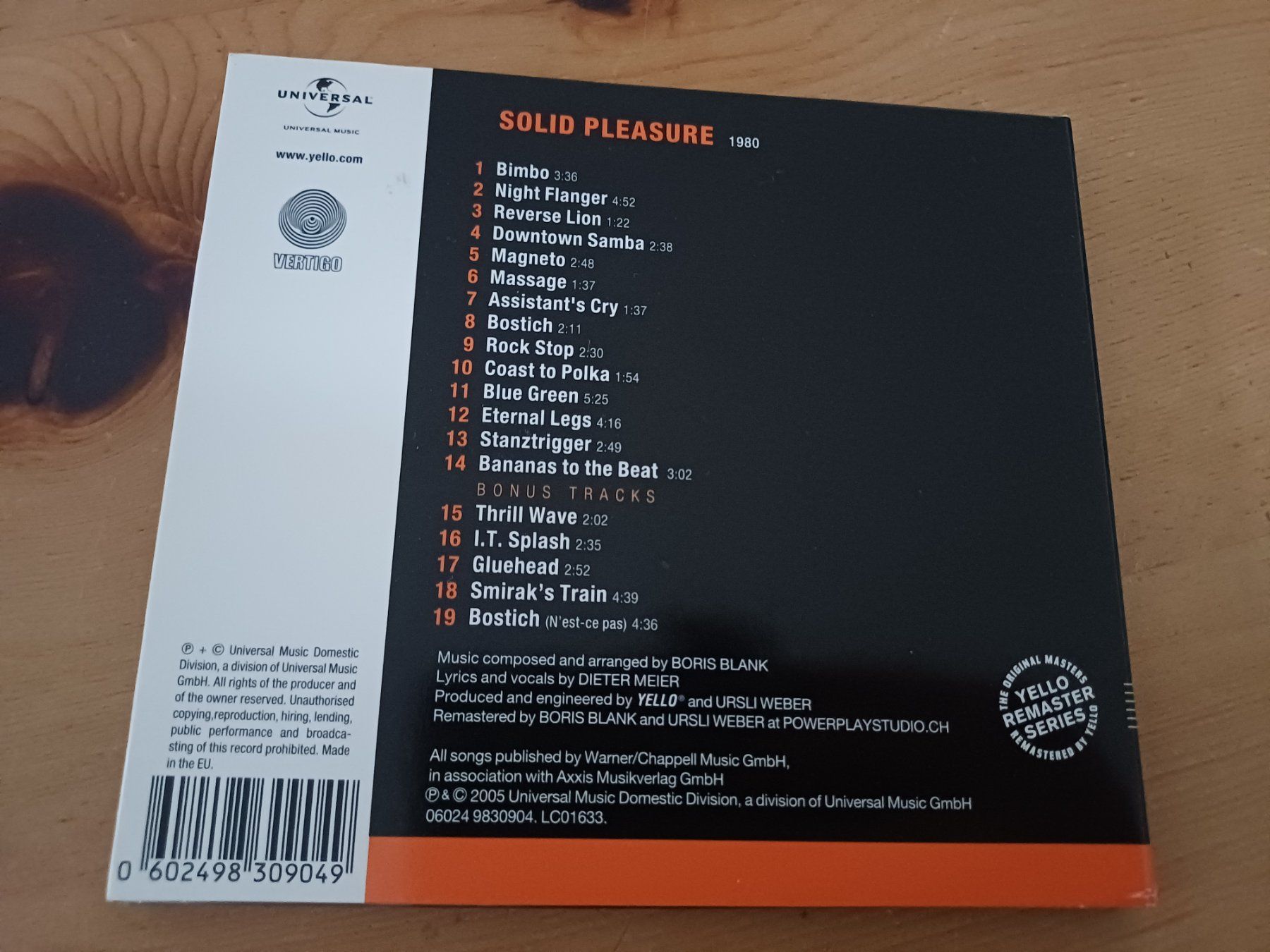 CDs: Yello: Solid Pleasure (Remaster Series) - neuwertig – Gebraucht aus Jona von Rreto71 3