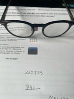 Brille schwarz Kunststoffrahmen unisex guter Zustand