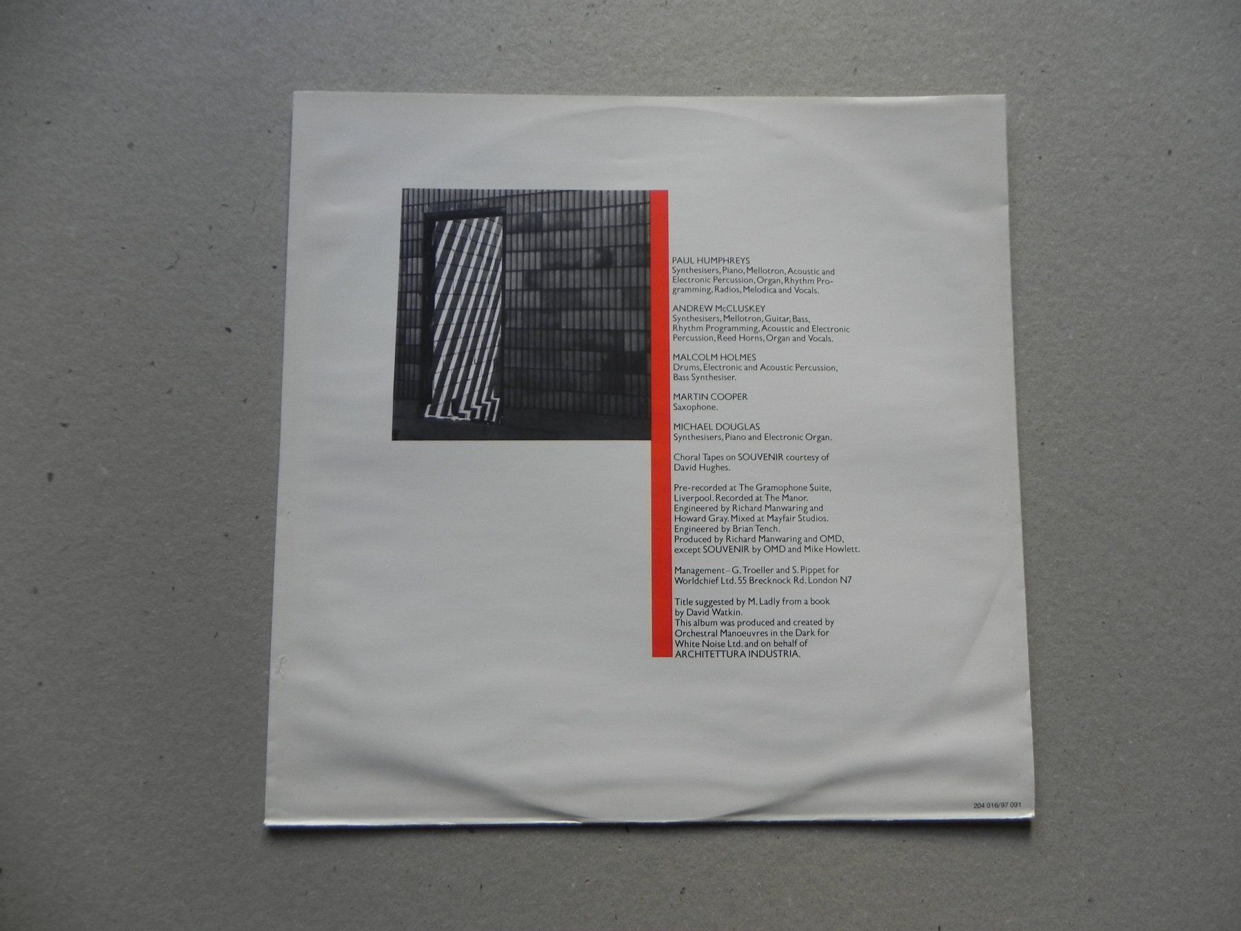 Dischi in vinile: LP brit. New Wave Synth Pop Band OMD 1981 Architecture & ... – Usato da Siebnen venduto da krimsie 3