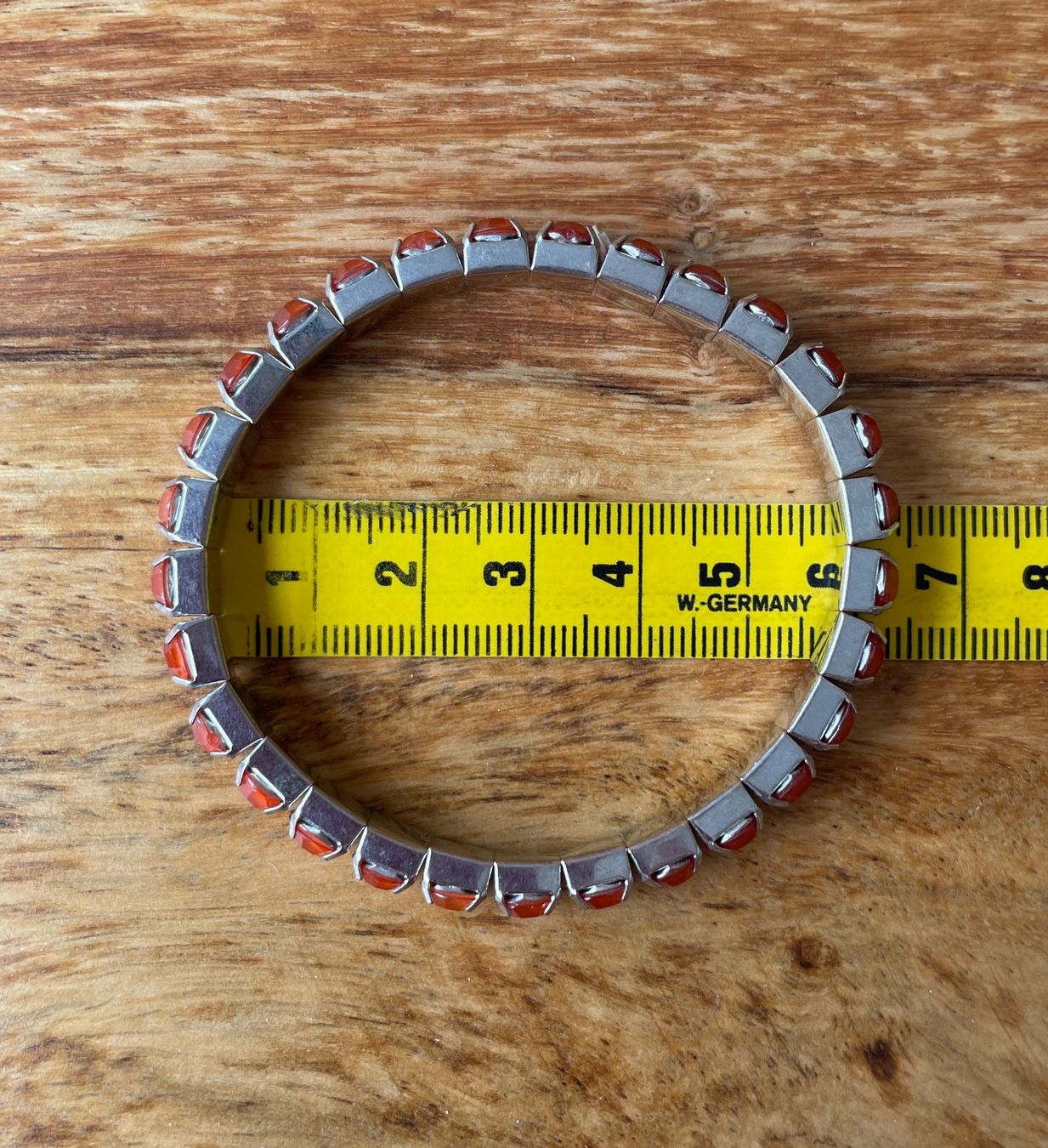 Bracciali & Braccialetti: 3 Stretcharmbänder – orange, lachs, olive – Usato da Grenchen venduto da M_ina 5