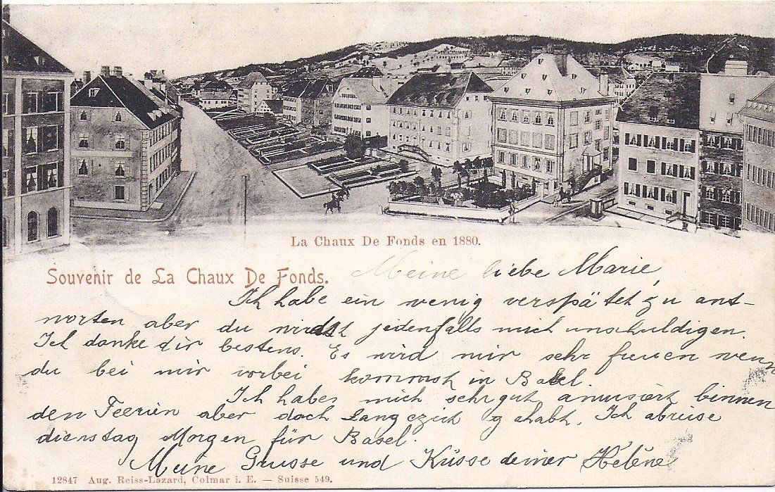Cartoline postali: CHAUX - de - FONDS, une rue – Usato da Les Verrières venduto da Scampi0