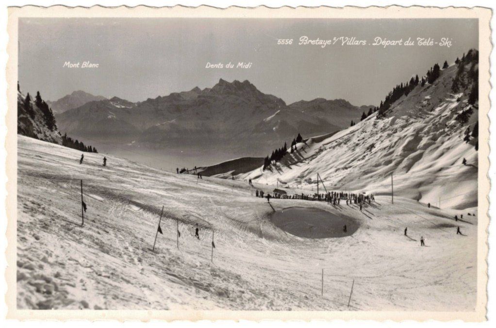 Ansichtskarten: Villars - Col de Bretaye Skilift – Gebraucht aus Binningen von Mountainrider