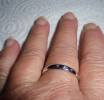 Echtschmuck: Weisser Topas-Silberring 18/56