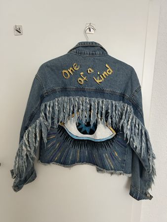 Coachella Dream Hand-Painted Denim Jacket – Unique Festival