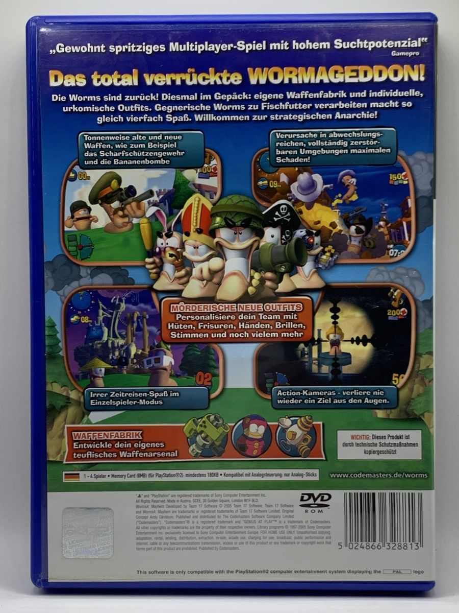 Sony Giochi: Worms 4 Mayhem - PlayStation 2 – Usato da Ostermundigen venduto da RG-Collector 1