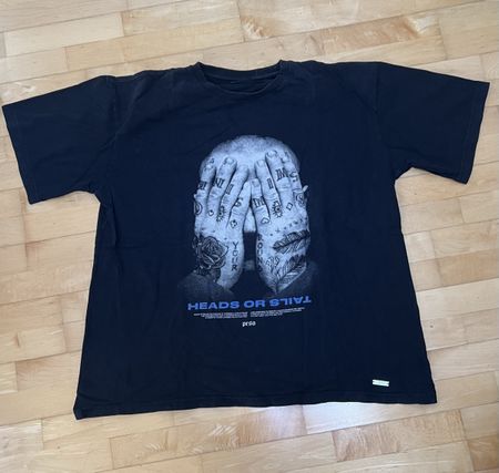 Peso T-Shirt Heads or Tails schwarz