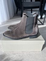 Marco Chelsea Boots Wildleder Grau Gr. 37