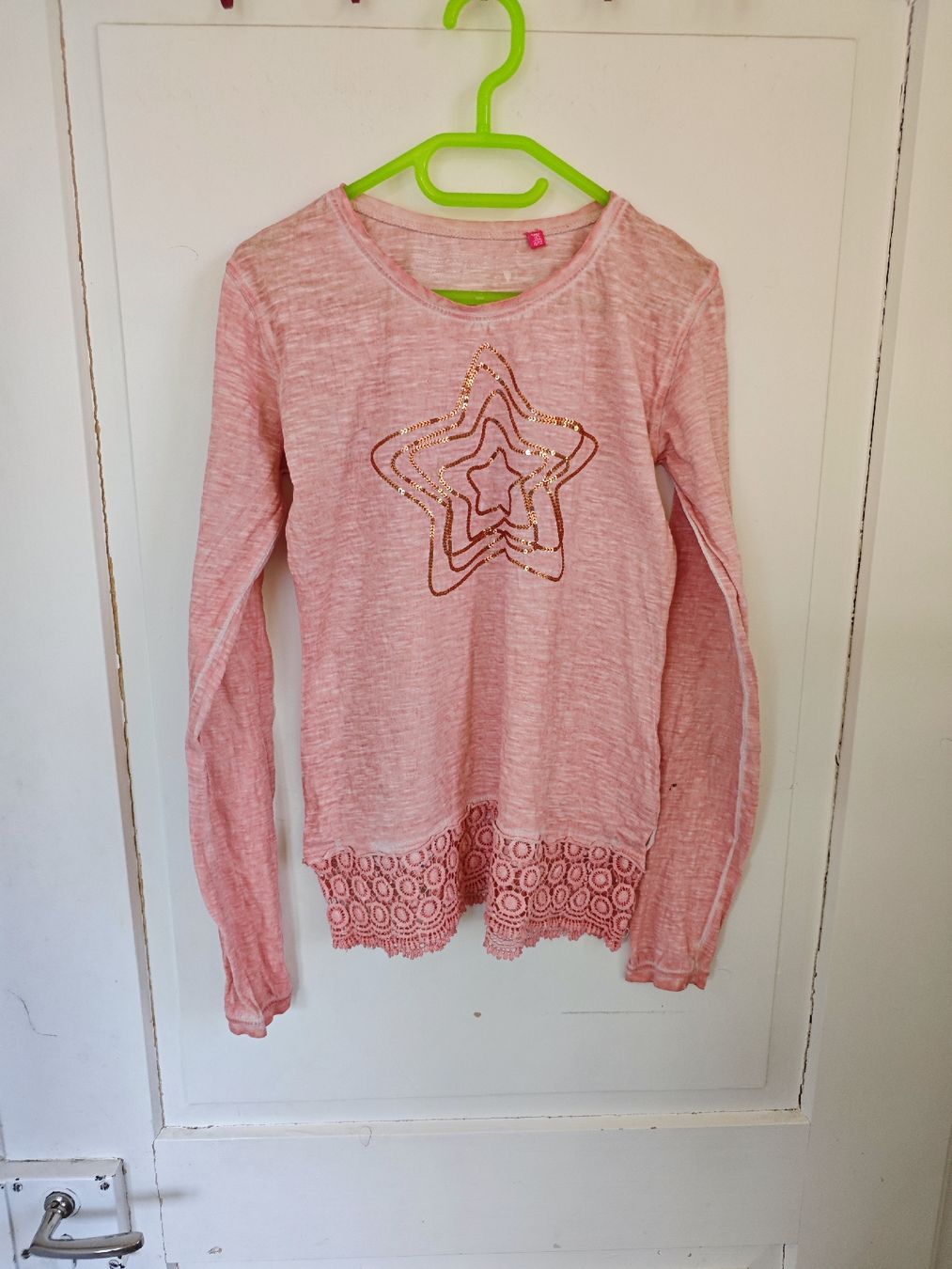 Camicette, T-shirt & Top: Langarmshirt Cake Walk 146/152  – Usato da Winterthur venduto da Shorna