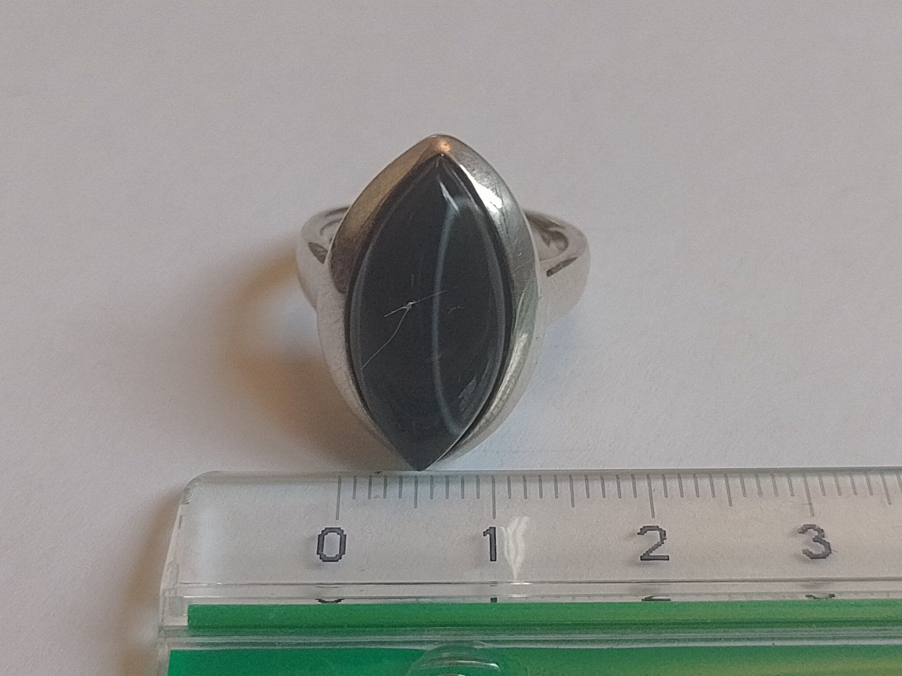 Ringe: 925 Silber Damen Ring mit schönem Edelstein schwarz – Gebraucht aus Baden von TellsKuchenhaus 4