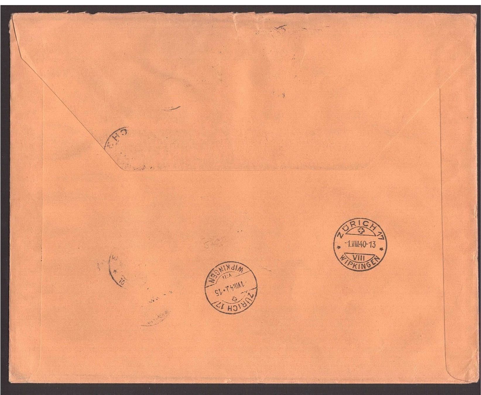 Buste & buste per spedizione: 1940 PP 2-6 VB R-Brief – Usato da Steffisburg venduto da malurada 5