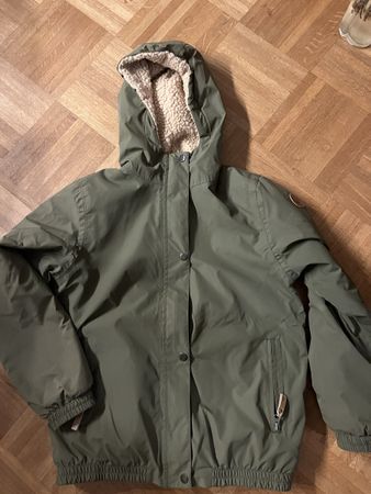 Rukka Winterjacke khaki mit Teddyfutter Grösse 164