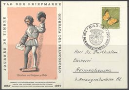 Tag der Briefmarke 1957 Basel, Karte