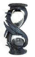 Sanduhr mit schwarzem Sand « Drache » - Höhe 16.0cm