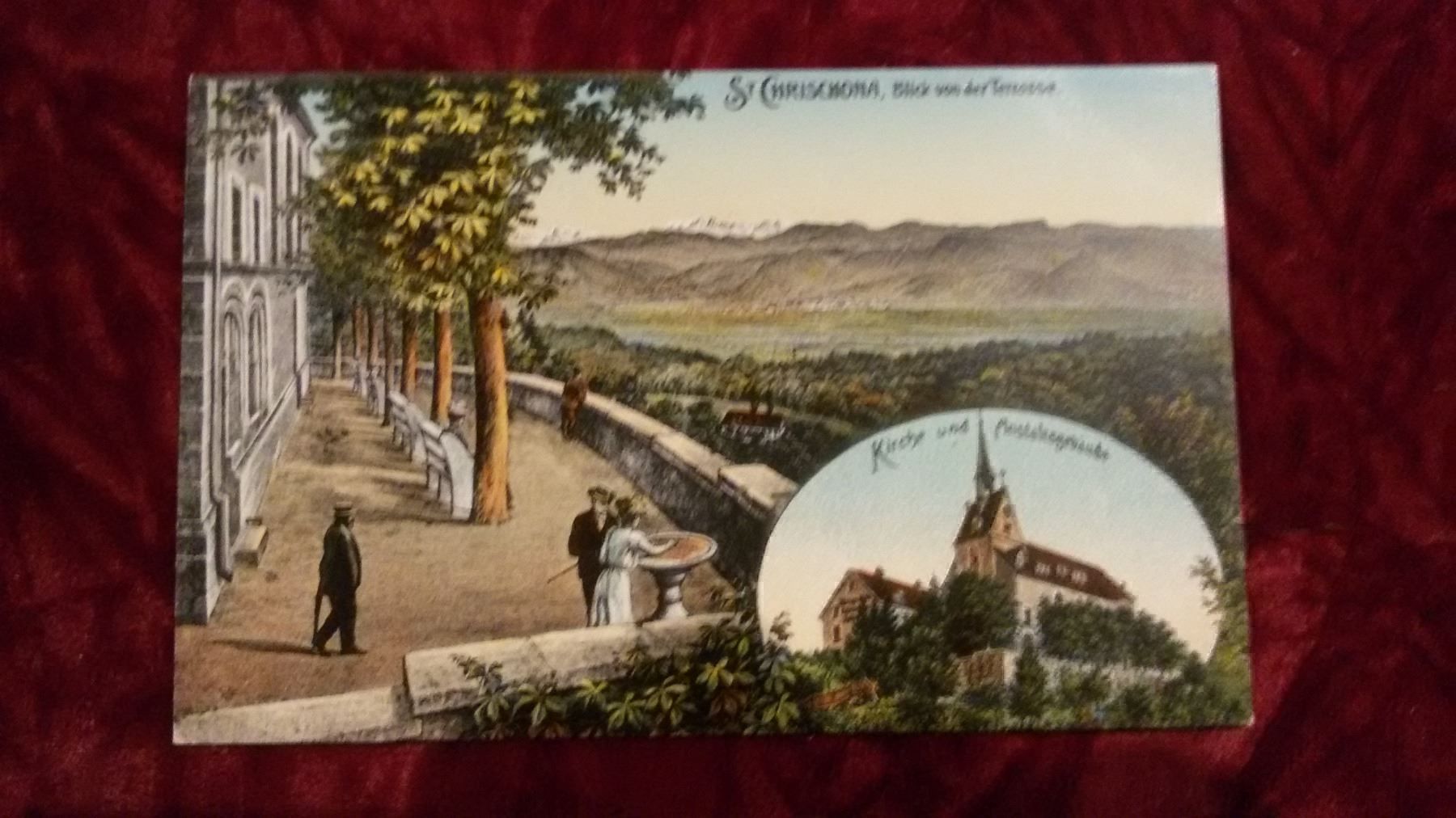 Ansichtskarten: 3 Ansichtkarten Chrischona – Gebraucht aus Bischofszell von Joachim-115 2