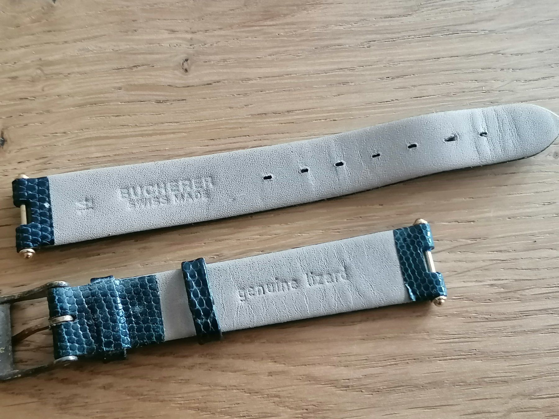 Bucherer Bracciali & Braccialetti: Bucherer Uhrenarmband, Echt Eidechsenleder 14mm – Usato da Basel venduto da vintagecollector 3