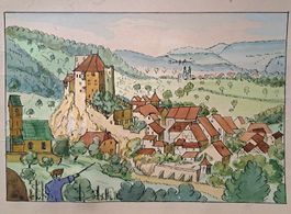 Aquarell von K.Stolz, signiert