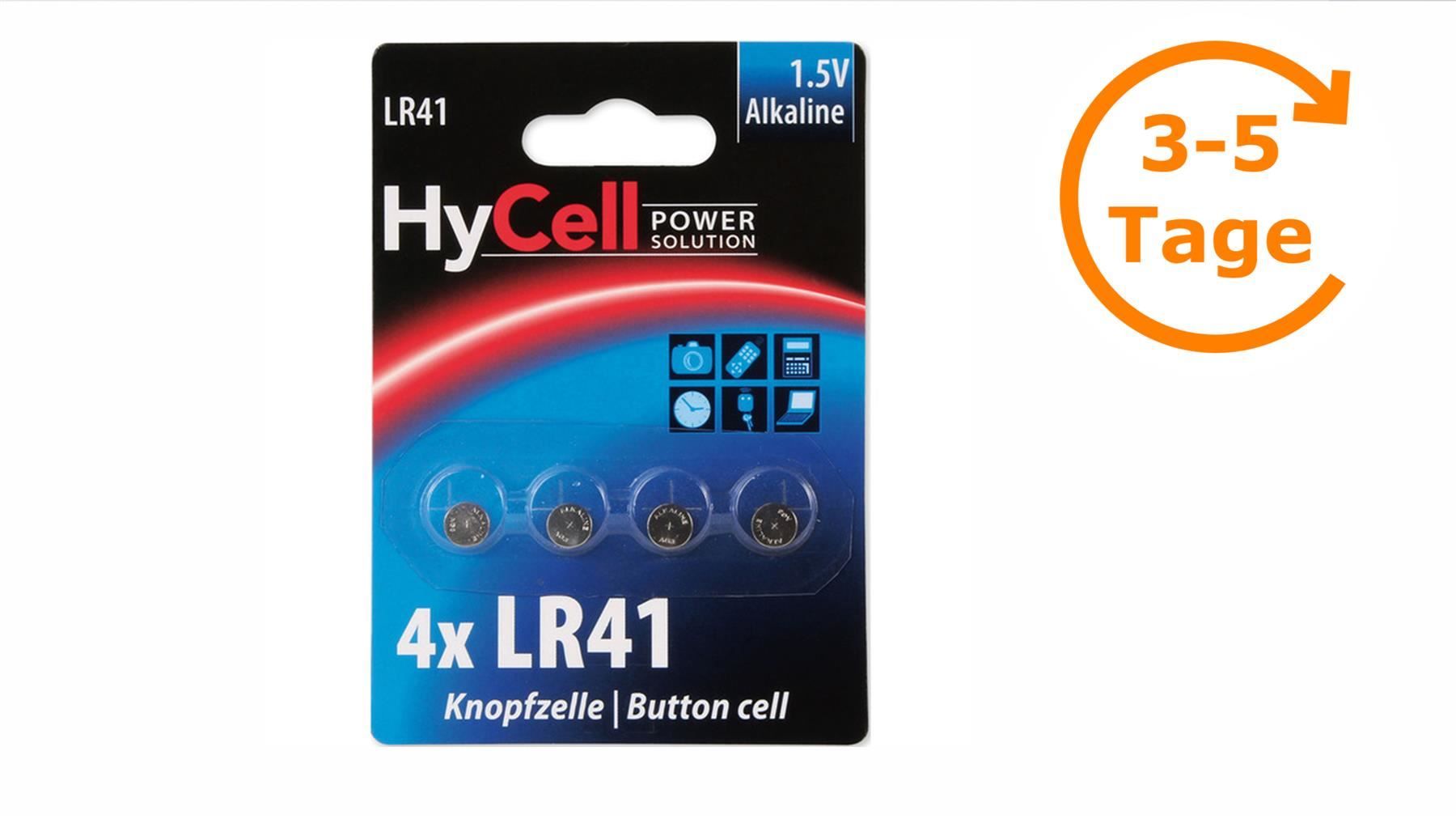 Caricatori & Batterie: Knopfzelle LR41 4x, Alkaline, Hycell – Nuovo e nell'imballaggio originale da St. Gallen venduto da cointec