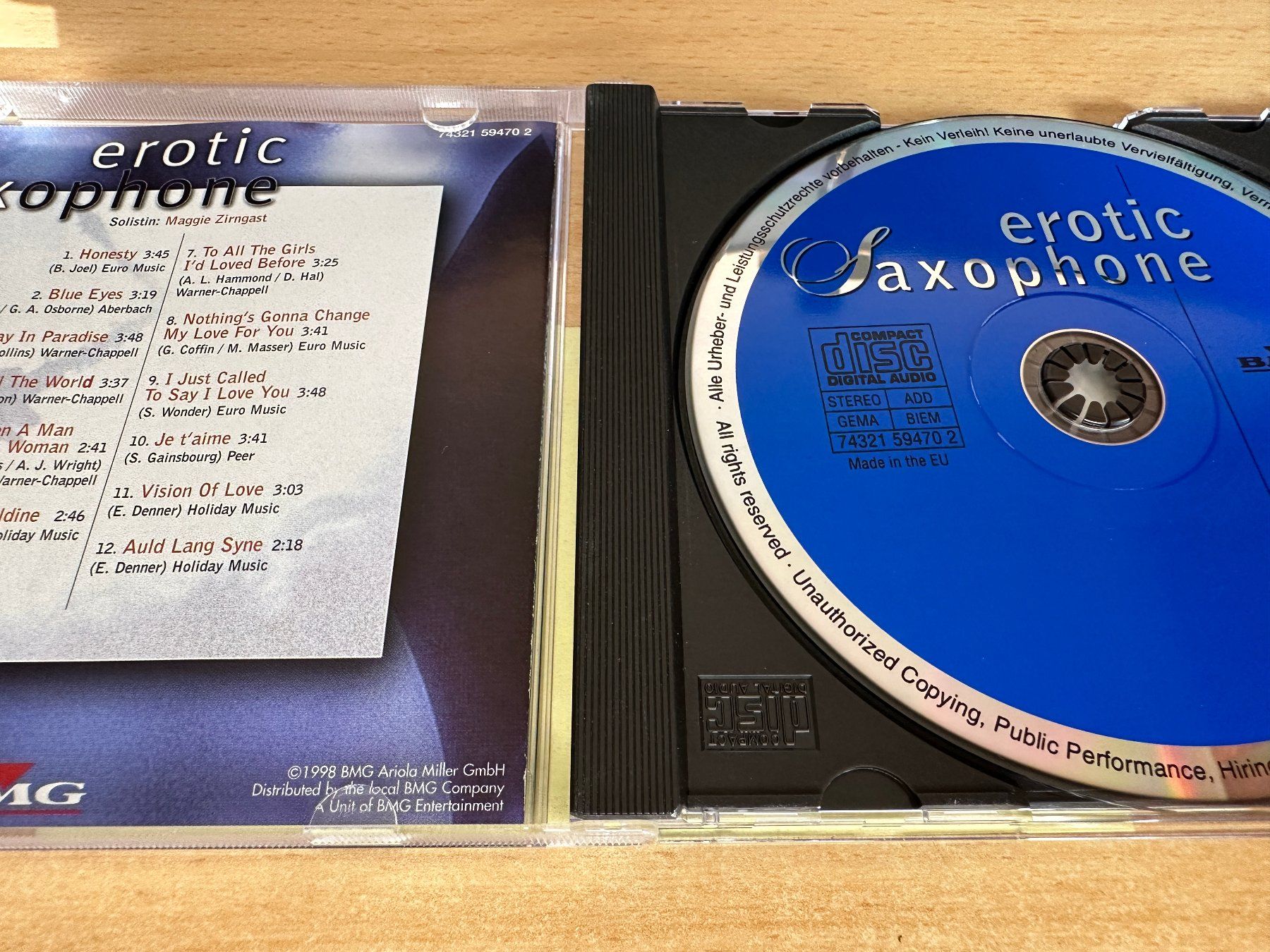 CD: Various – Erotic Saxophone – Usato da Rikon im Tösstal venduto da Alpenmutz 2