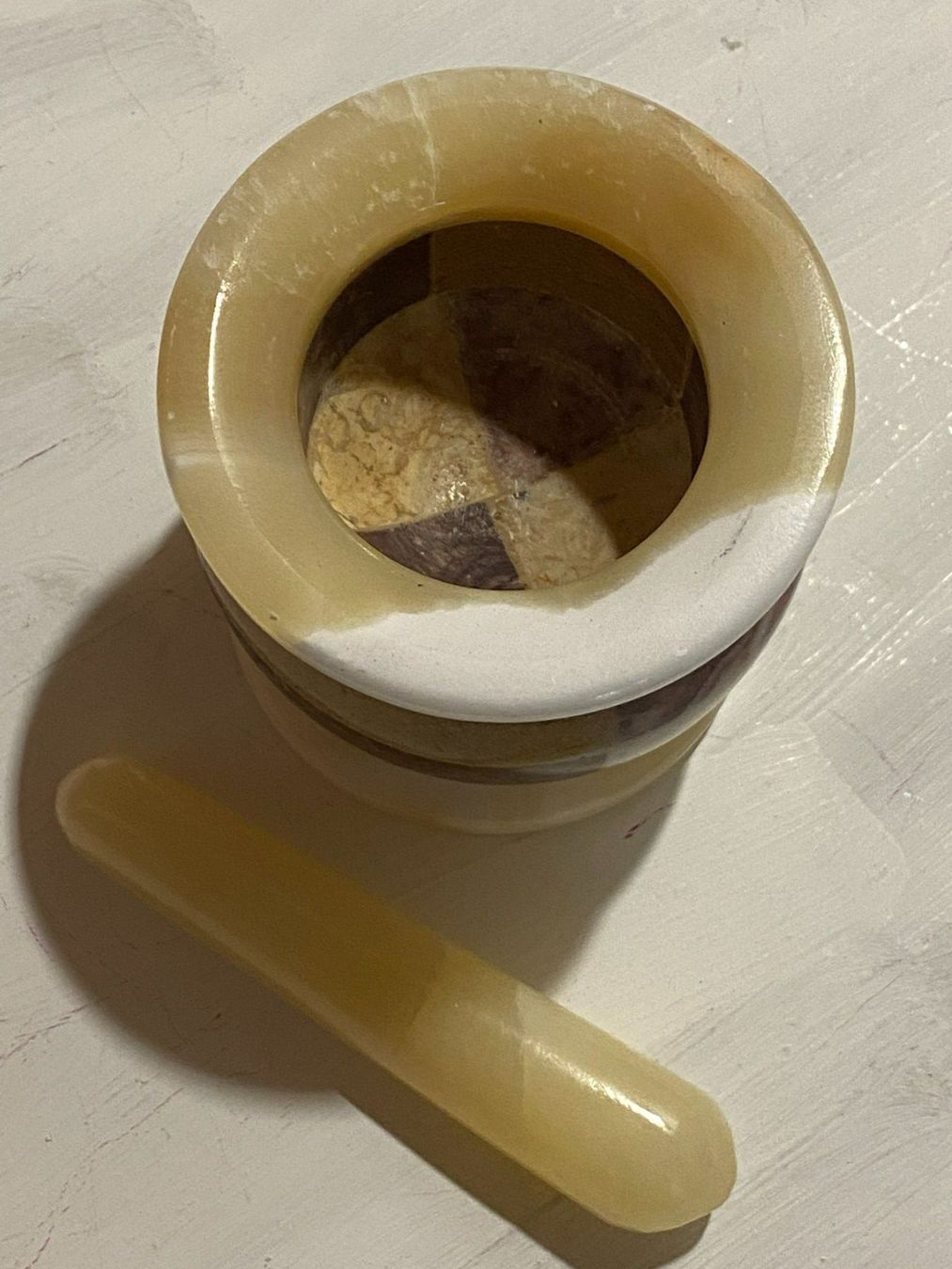 Sonstiges für das Kochen & Backen: MÖRSER Stein/Keramik – Gebraucht aus Meienried von ManuelaBoutique 4