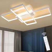 LED Deckenleuchte Dimmbar mit Fernbedienung Geometrisch