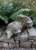 Antike Skulptur Kapitellfragment Gartenfigur